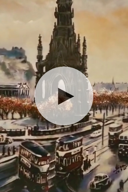 ArteDiAlina.com painting: Travel to Edinburgh ..